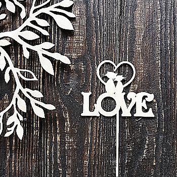 Заготівка з фанери Топер "LOVE" 8,9*11,7 см, 100809 ArtBober Заготівка з фанери Топер "LOVE" 8,9*11,7 см, 100809 ArtBober