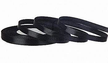 Лента атлас 12 мм-23 м, черная, 39