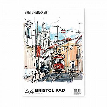 Склейка SKETCHMARKER BRISTOL PAD, A4 (20 стр., 300 gsm), BRPADA4 Склейка SKETCHMARKER BRISTOL PAD, A4 (20 стр., 300 gsm), BRPADA4