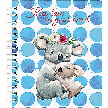 Блокнот с разделителями 120 л. Cuties, клетка, 8451-07-А