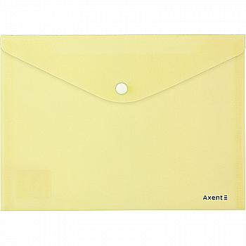 Папка на кнопке А5, Pastelini, желтая 1522-08-A Axent Папка на кнопке А5, Pastelini, желтая 1522-08-A Axent
