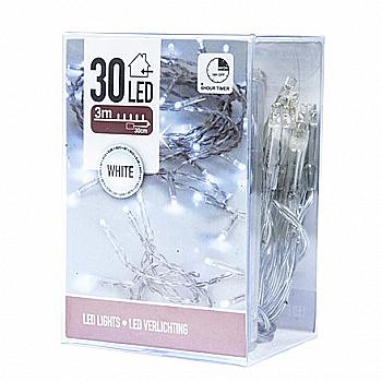 Гірлянда із LED-ламп, 30 шт., біле світло, таймер, AXS300040 Гірлянда із LED-ламп, 30 шт., біле світло, таймер, AXS300040