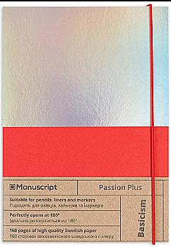 Скетчбук А5 Passion Plus, 150 г/м², 160 л на резинке, кремовая бумага, Manuscript