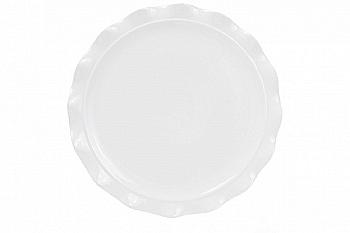 Тарелка фарфоровая обеденная 30 см, белый, 988-107