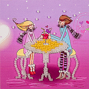 Магніт для вишивання бісером 9*9 см, FLA-031