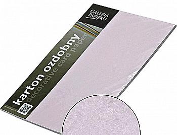 Бумага декоративная картонная А4, Сиреневая "PAPIRUS", 201009