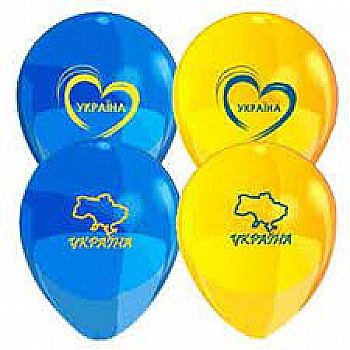 Кулька повітряна з малюнком "Символіка" 12" 1103-3012