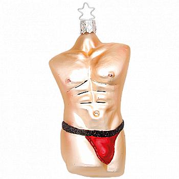 Ялинкова прикраса Торс чоловічий 11,7 см, золотий, 10153S013