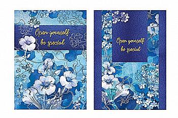 Зошит А5 80 арк., тверда палітурка, "Deep blue", WB-5791 Зошит А5 80 арк., тверда палітурка, "Deep blue", WB-5791