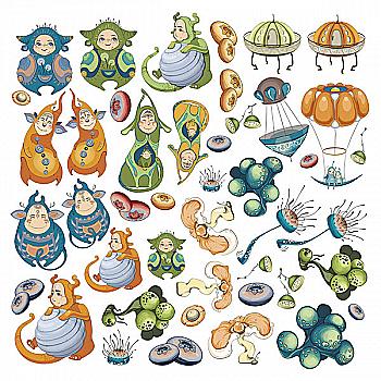 Лист для вирізання "Space adventure", 02025 Лист для вирізання "Space adventure", 02025