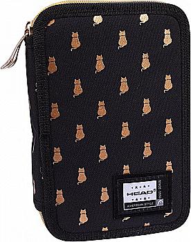 Пенал подвійний без наповнення 2 клапани AC2 "Golden Kitty", 503021026 Пенал подвійний без наповнення 2 клапани AC2 "Golden Kitty", 503021026