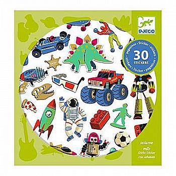 Набір наліпок "Ретро іграшки" DJECO, DJ09263 Набір наліпок "Ретро іграшки" DJECO, DJ09263