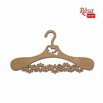 Заготовка вешалка "Цветочки", МДФ, 30*15,8 см, Rosa Talent