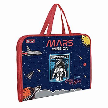 Папка-портфель на блискавці з ткан. ручками "Space", 1 Вересня, 491923 Папка-портфель на блискавці з ткан. ручками "Space", 1 Вересня, 491923