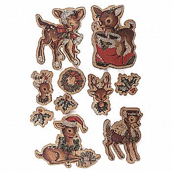 Наліпки 3D - Олені (10 шт.), DPNK-087 DpCraft Наліпки 3D - Олені (10 шт.), DPNK-087 DpCraft