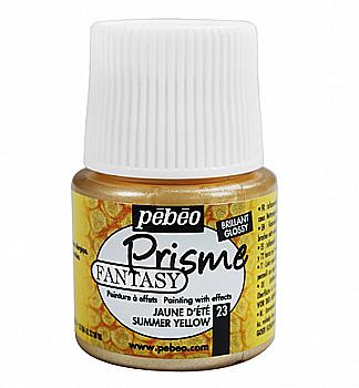 Фарба лакова для всіх поверхонь 45 мл "Fantasy Prisme" літній жовтий, 166023 Pebeo Фарба лакова для всіх поверхонь 45 мл "Fantasy Prisme" літній жовтий, 166023 Pebeo