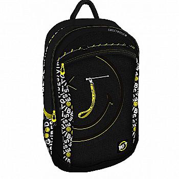 Рюкзак молодіжний YES T-121 "Smiley World.Black&Yellow", чорний, 552511 Рюкзак молодіжний YES T-121 "Smiley World.Black&Yellow", чорний, 552511