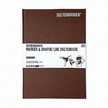 Скетчбук SKETCHMARKER В5 44 л., 180 г/м², коричневый, MGLHM/DBRWN Скетчбук SKETCHMARKER В5 44 л., 180 г/м², коричневый, MGLHM/DBRWN