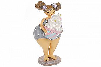 Декоративная статуэтка "Мегги с капкейком", 20 см, 831-882