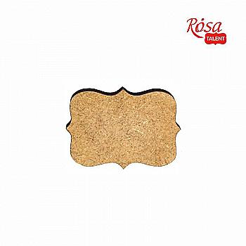 Мини-заготовка Тег 4, МДФ, 1 шт, Rosa Talent (10)