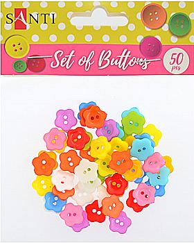 Набір гудзиків "Квіти", 50 шт. 742188