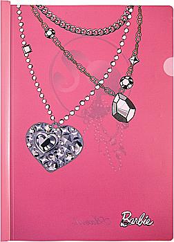 Папка-скоросшиватель с планкой А4, Barbie 1447-A