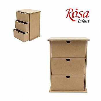 Заготівка Комод (3 шухляди), МДФ 22*12*30 см, Rosa Talent