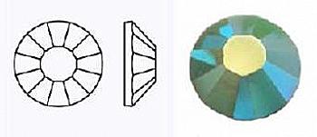 Стразы фольгированные 63030 AB/497-11-612/TURQUOISE- ss16 (3,8-4,0 мм, 30 шт) M. C. Rose VIVA12