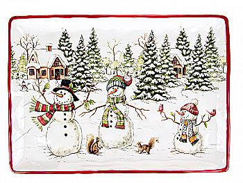 Блюдо "Сніговик" 34 см, 948-005 Lefard Блюдо "Сніговик" 34 см, 948-005 Lefard