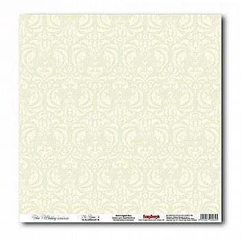 Папір для скрапбукiнгу Весільна Ніжно-зелений 4 (10)