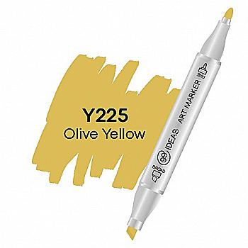 Маркер двухсторонний Olive Yellow - Оливково-желтый, Y225, 99IDEAS Маркер двухсторонний Olive Yellow - Оливково-желтый, Y225, 99IDEAS