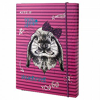 Папка для зошитів В5 на гумці картон, K19-210-01 Папка для зошитів В5 на гумці картон, K19-210-01