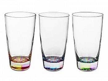 Набор стаканов "Радуга" 400 мл, 3 шт., 650-643 Lefard
