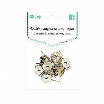 Підвіски круглі 18 мм 10 шт., золотий, DPZS-001 DpCraft Підвіски круглі 18 мм 10 шт., золотий, DPZS-001 DpCraft