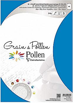 Заготовка д/открыток сложенная зернистая Pollen 148,5*210 мм/210 г, Sky blue/Голубое небо, 23961C Заготовка д/открыток сложенная зернистая Pollen 148,5*210 мм/210 г, Sky blue/Голубое небо, 23961C