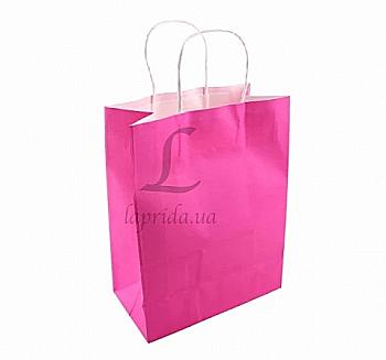 Подарунковий пакет малиновий 25*12*33 см, 3-2629