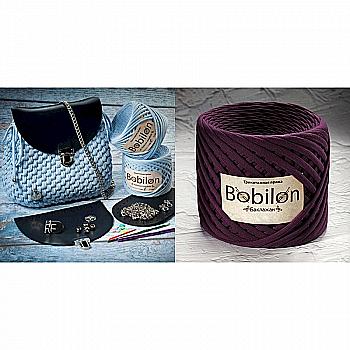 Набір пряжі трикотажної Bobilon "My Littel Bag" баклажан, NV0076 Набір пряжі трикотажної Bobilon "My Littel Bag" баклажан, NV0076