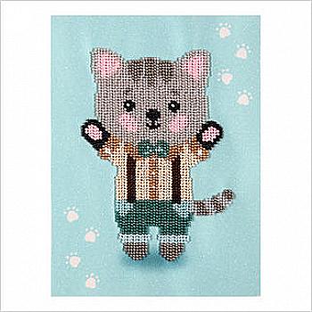 Набір для вишивання бісером "Котик", ТН-0884, ТМ "ВДВ" Набір для вишивання бісером "Котик", ТН-0884, ТМ "ВДВ"