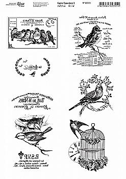 Карта Трансфер 3, 10шт, 21*29,7см, 80г/м2, ROSA Talent