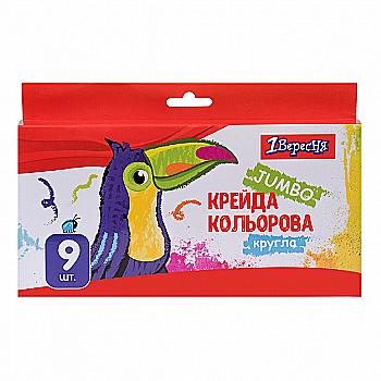 Крейда "Zoo Land" 9 шт., Jumbo, кольорова, 1Вересня, 400447 Крейда "Zoo Land" 9 шт., Jumbo, кольорова, 1Вересня, 400447