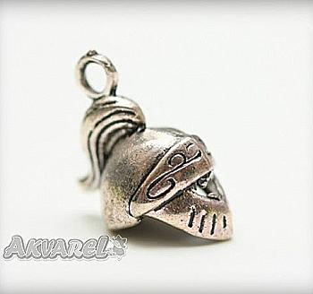 Набір металевих підвісок Рицарський шолом 18*12 мм, 10шт Набір металевих підвісок Рицарський шолом 18*12 мм, 10шт