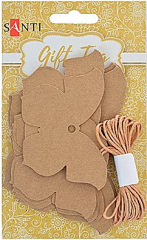 Набір крафт-тегів ажурних "Метелик" 20 шт, 742271