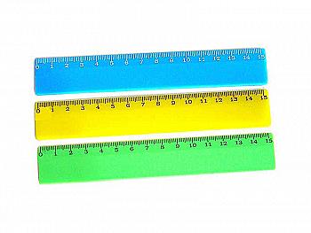 Лінійка 15 см, непрозора, кольорова, ЛЦ-150н Лінійка 15 см, непрозора, кольорова, ЛЦ-150н