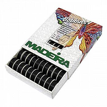 Нижняя нить Bobbins 308 №150 (120 м), черный Madeira Нижняя нить Bobbins 308 №150 (120 м), черный Madeira