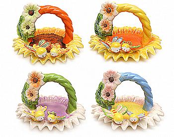 Корзина декоративная для яиц 18 см, 3 вида, 23-E208