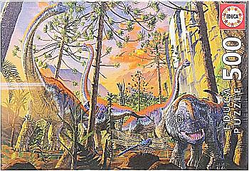 Пазл "500" - Динозаври, Вінсент Хай, Educa, 19001 Пазл "500" - Динозаври, Вінсент Хай, Educa, 19001