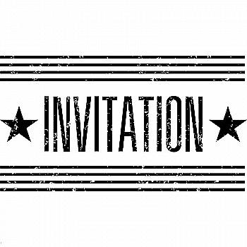 Штамп Вінтаж Invitation, 10004095 ТМ "Artemio"