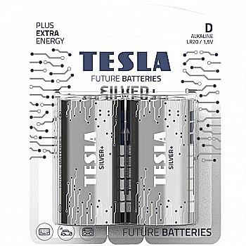 Батарейка TESLA LR20 D SILVER+ щелочная (2 шт/бл.) цена указ. за бл. Батарейка TESLA LR20 D SILVER+ щелочная (2 шт/бл.) цена указ. за бл.