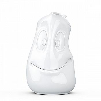 Чайник Good mood Хорошее настроение, белый фарфор, 1200 мл, Tassen, TASS13101/TG