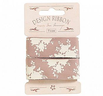 Лента хлопчатобумажная 25 мм*3м Салли коричневий